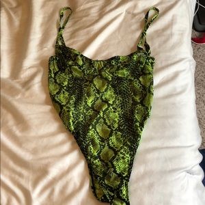 Bodysuit snake print